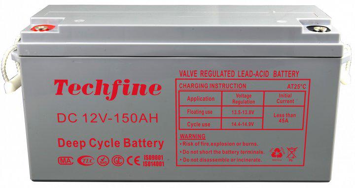 Батарея акумуляторна TECHFINE IS09801 DC12 V 150 Ah (11777040)